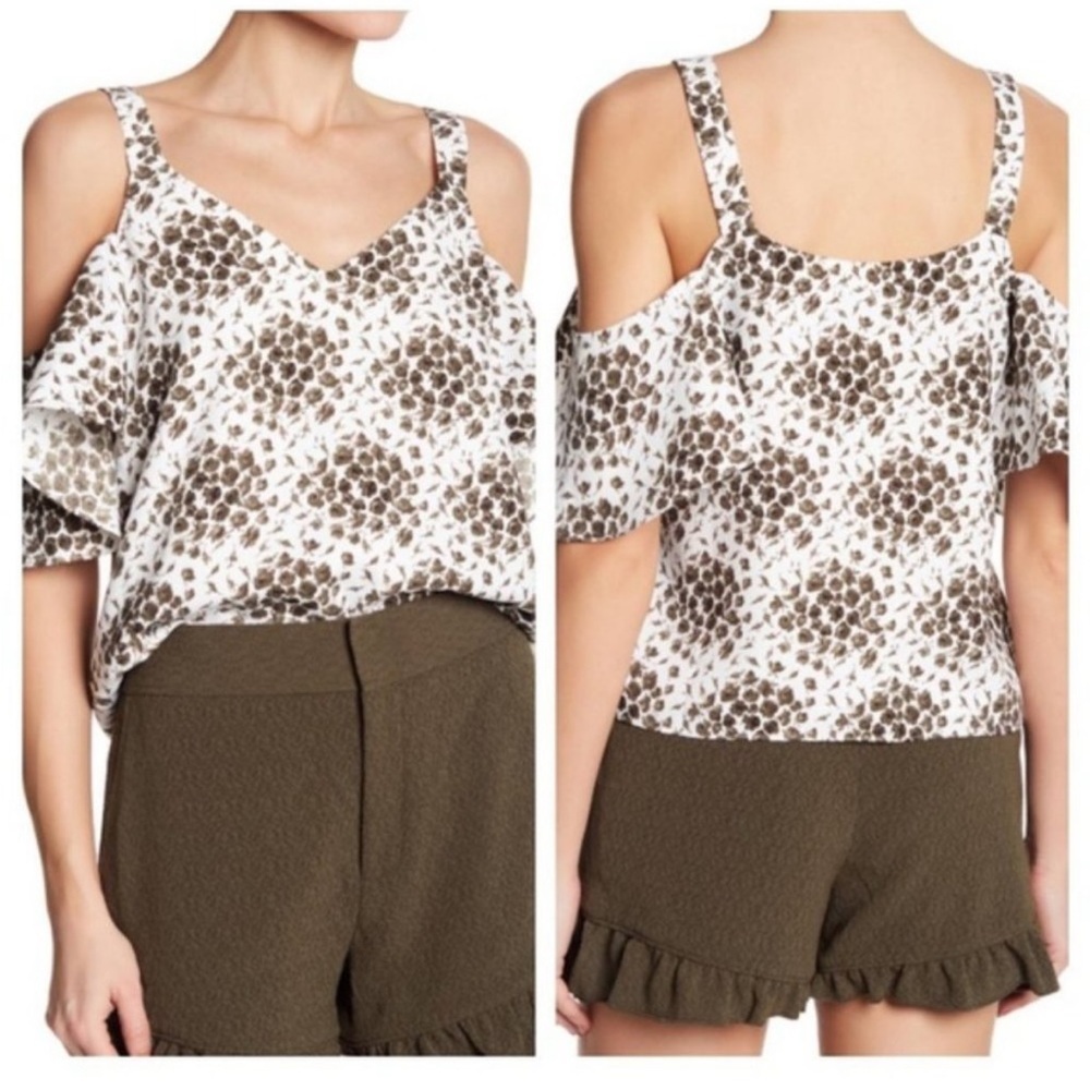 NEW • Club Monaco • Beuio Cold Shoulder Blouse XS